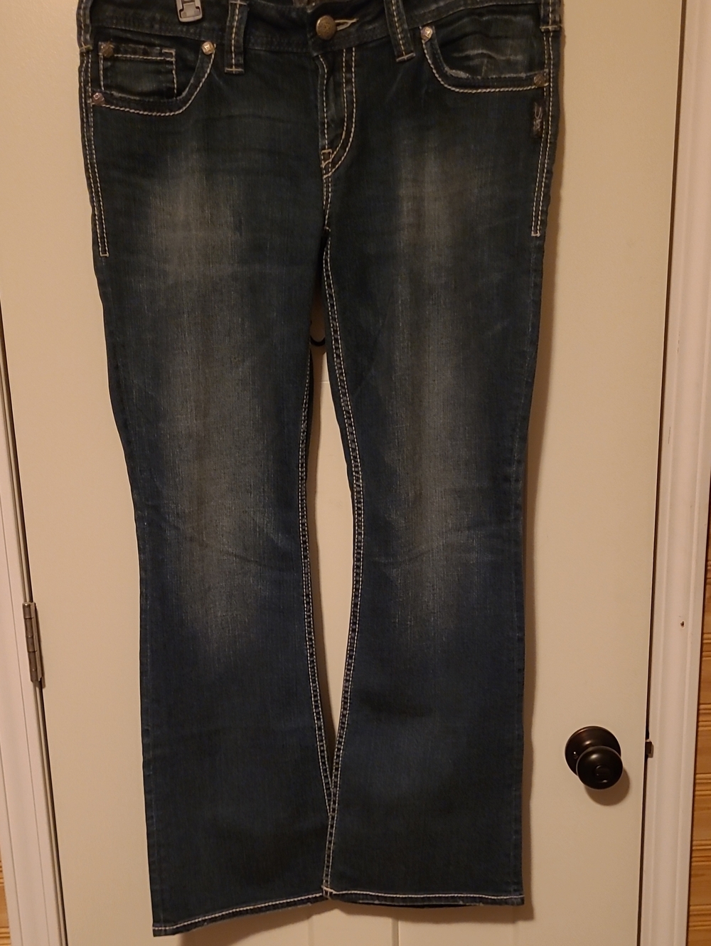 Silver Jeans Dark Blue Boot Cut Jeans